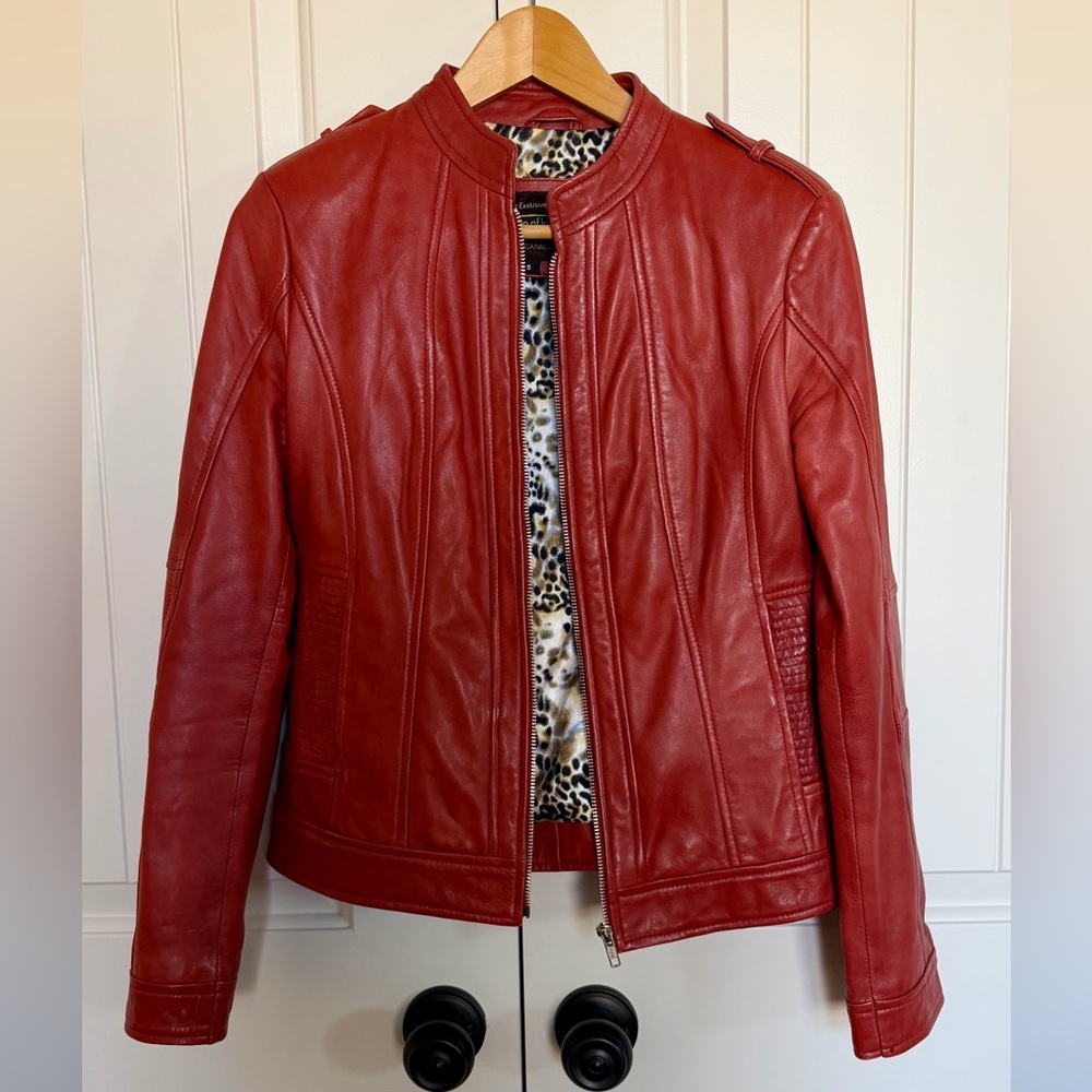Red Leather Jacket - Boutique of Leathers